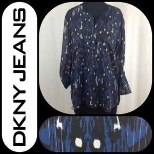 DKNY Sheer Blouse